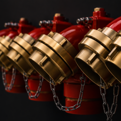 Red water pipes